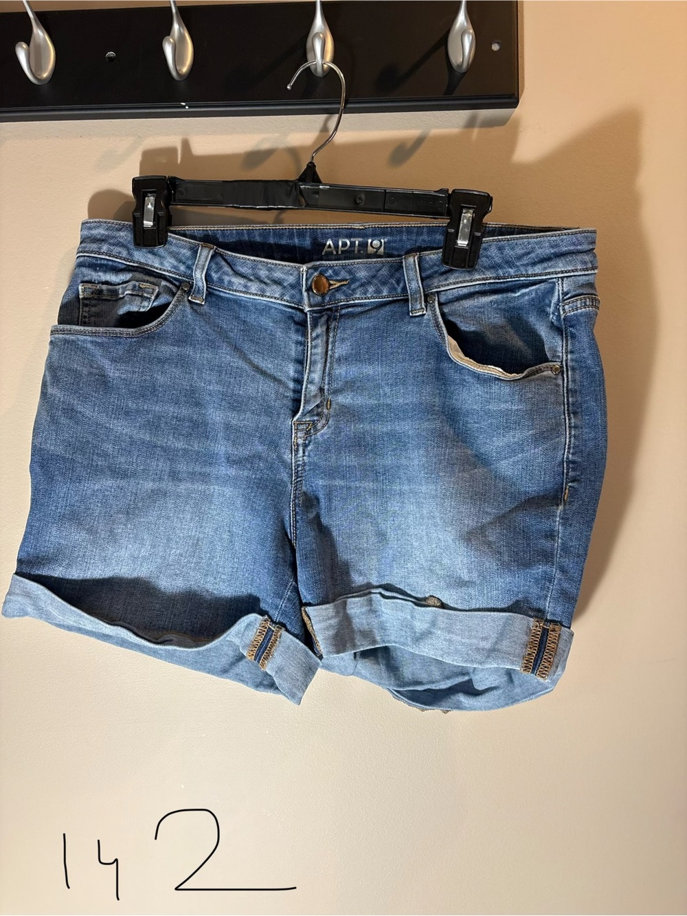Apt. 9 Light Blue Roll-Cuff Denim Shorts